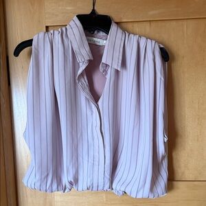 Bishop & Young Light Pink Striped Blouse